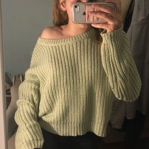 Pale Green Sweater
